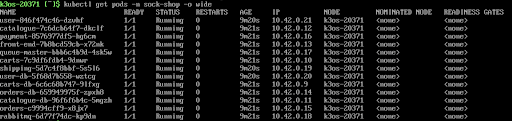 HC3 Containers Kubernetes Sock Shop Pods